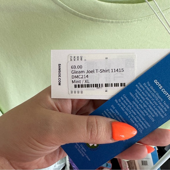 NWT Samsoe Samsoe T-shirt in Mint - Picture 4 of 5